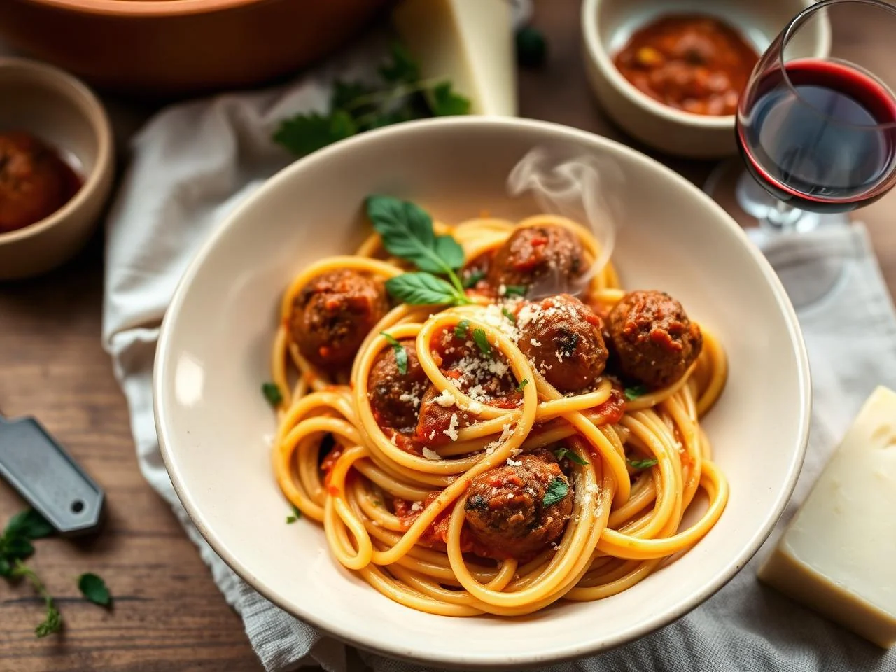 Meatball Pasta Bake