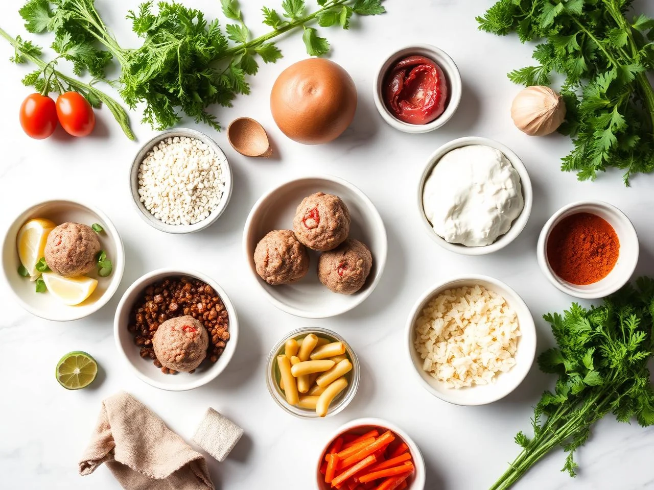 Ingredients for Meatballs