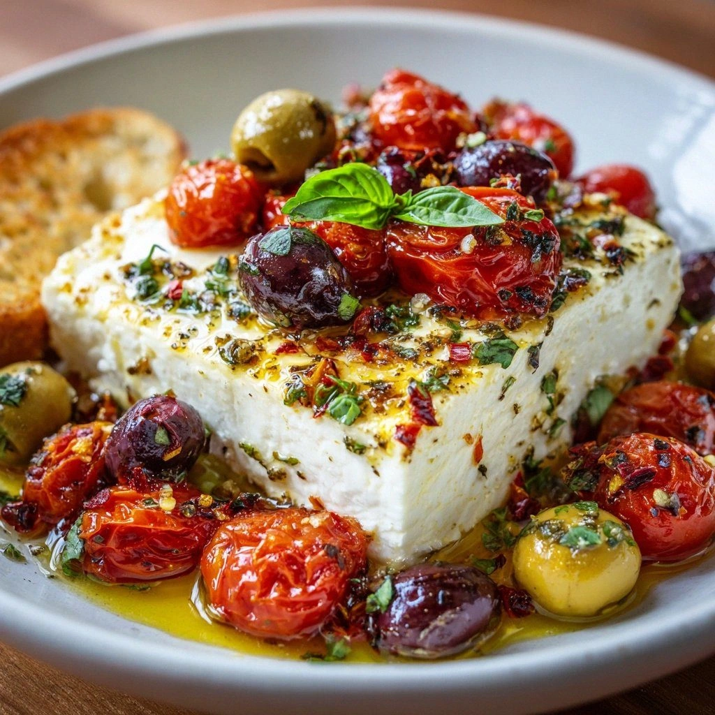 Mediterranean Baked Feta Appet
