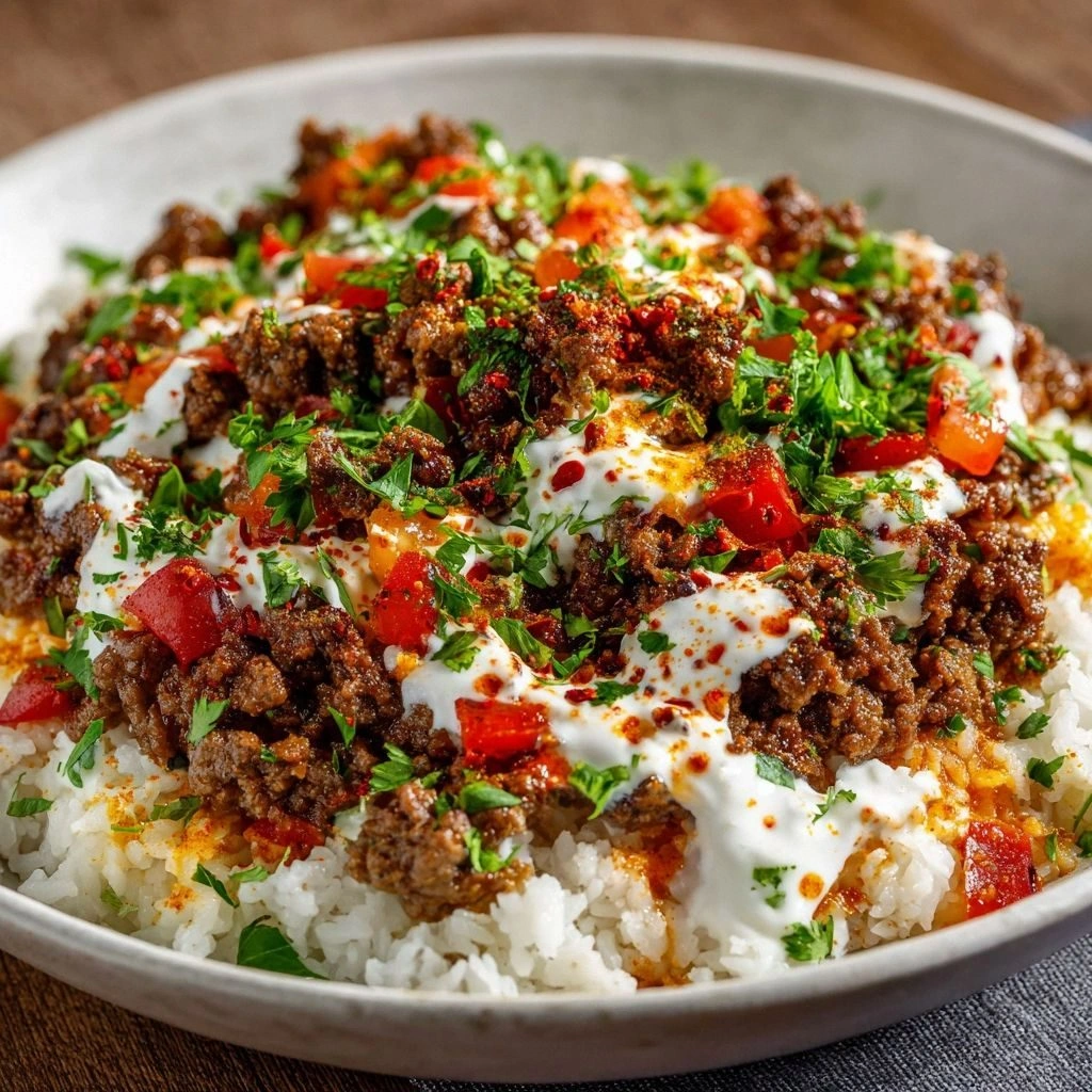 Mediterranean Beef Bowl with H