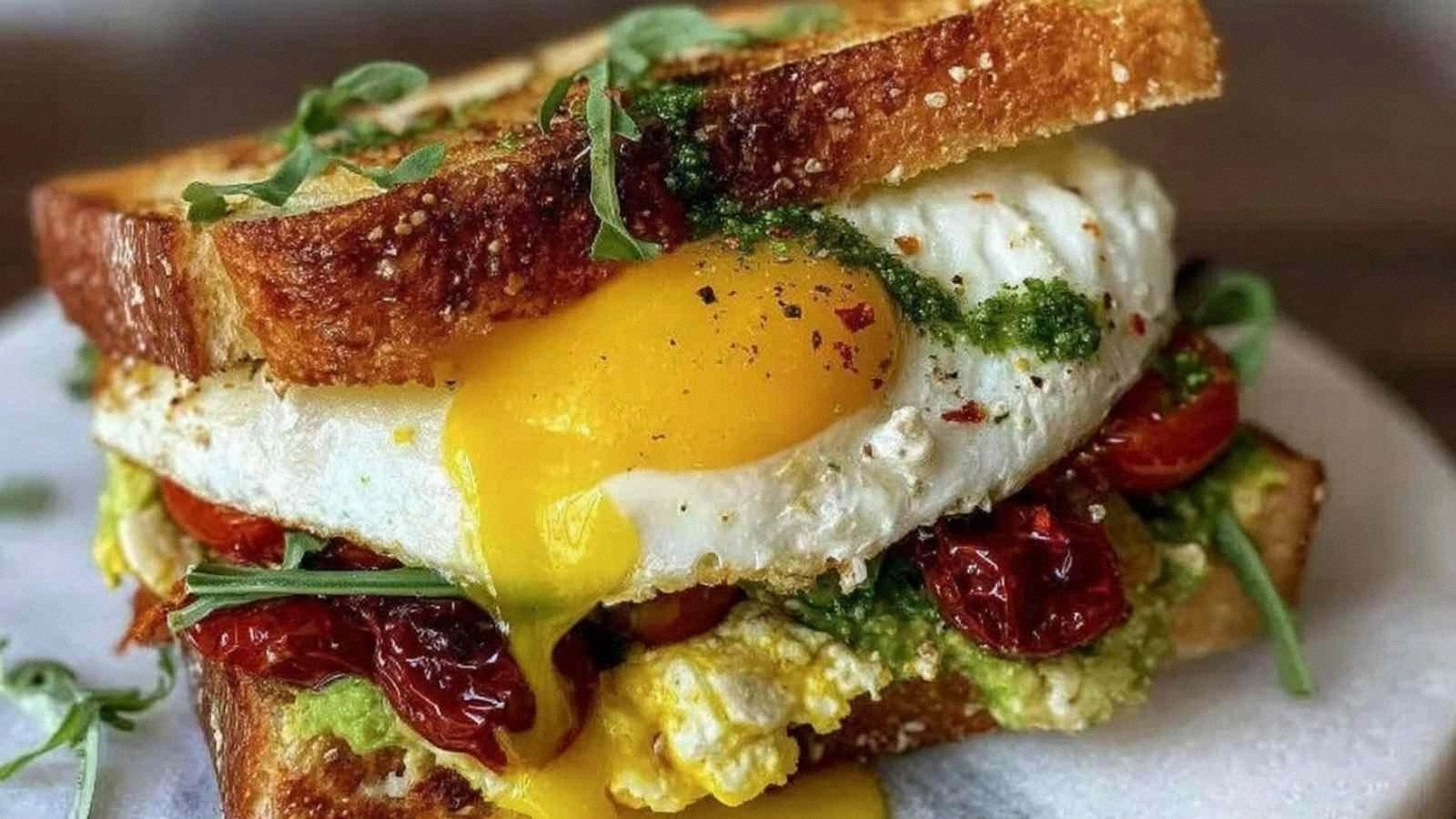 Mediterranean Breakfast Sandwi