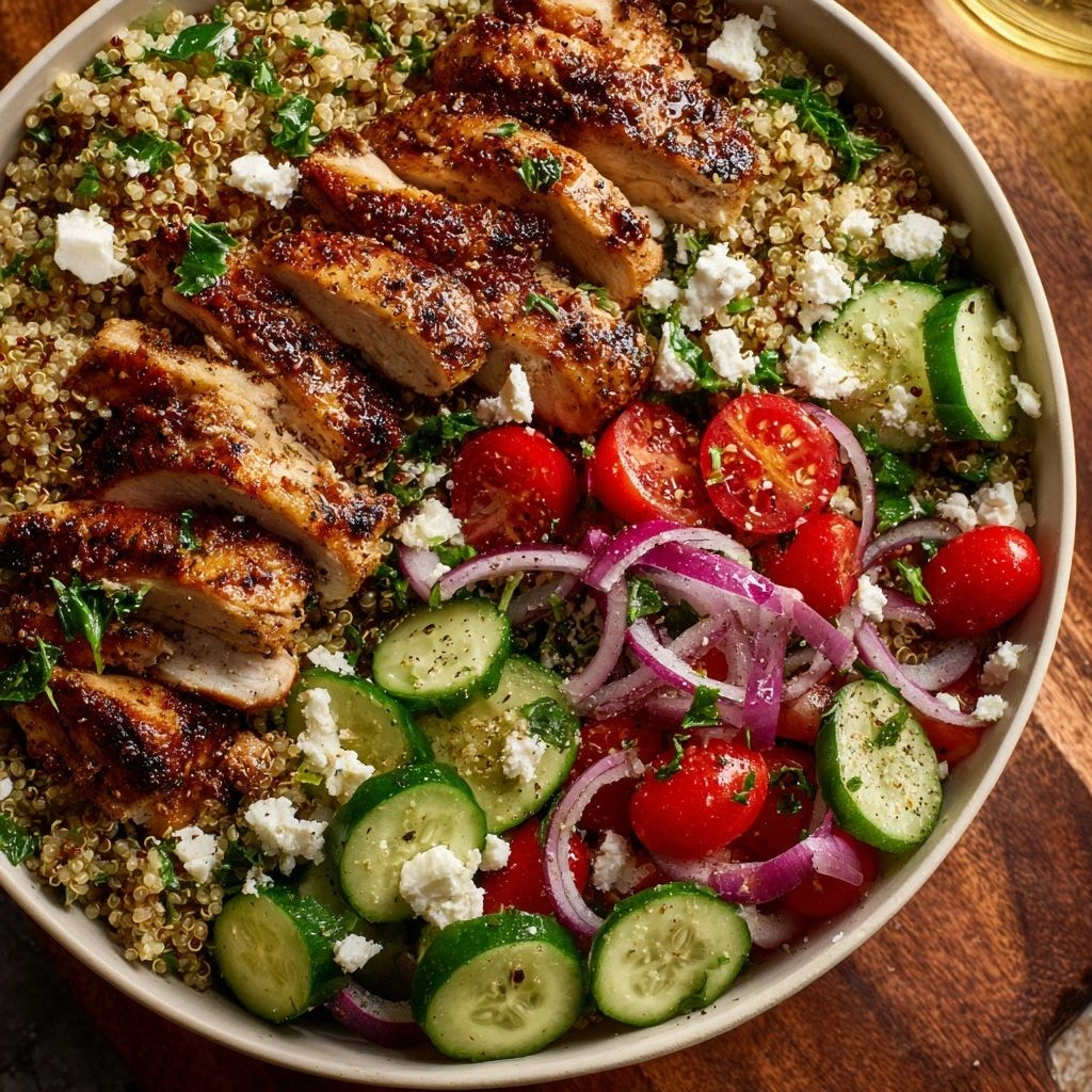 Mediterranean Chicken and Quin
