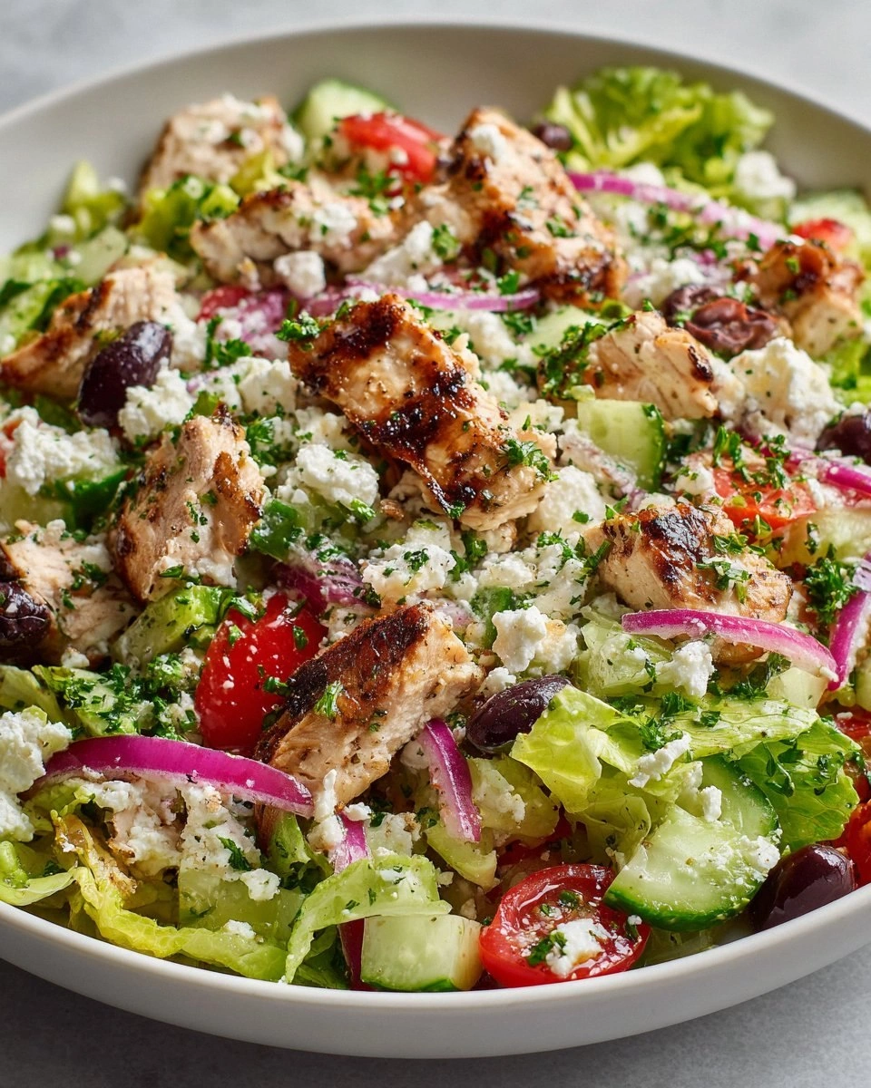 Mediterranean Chicken Chopped Salad
