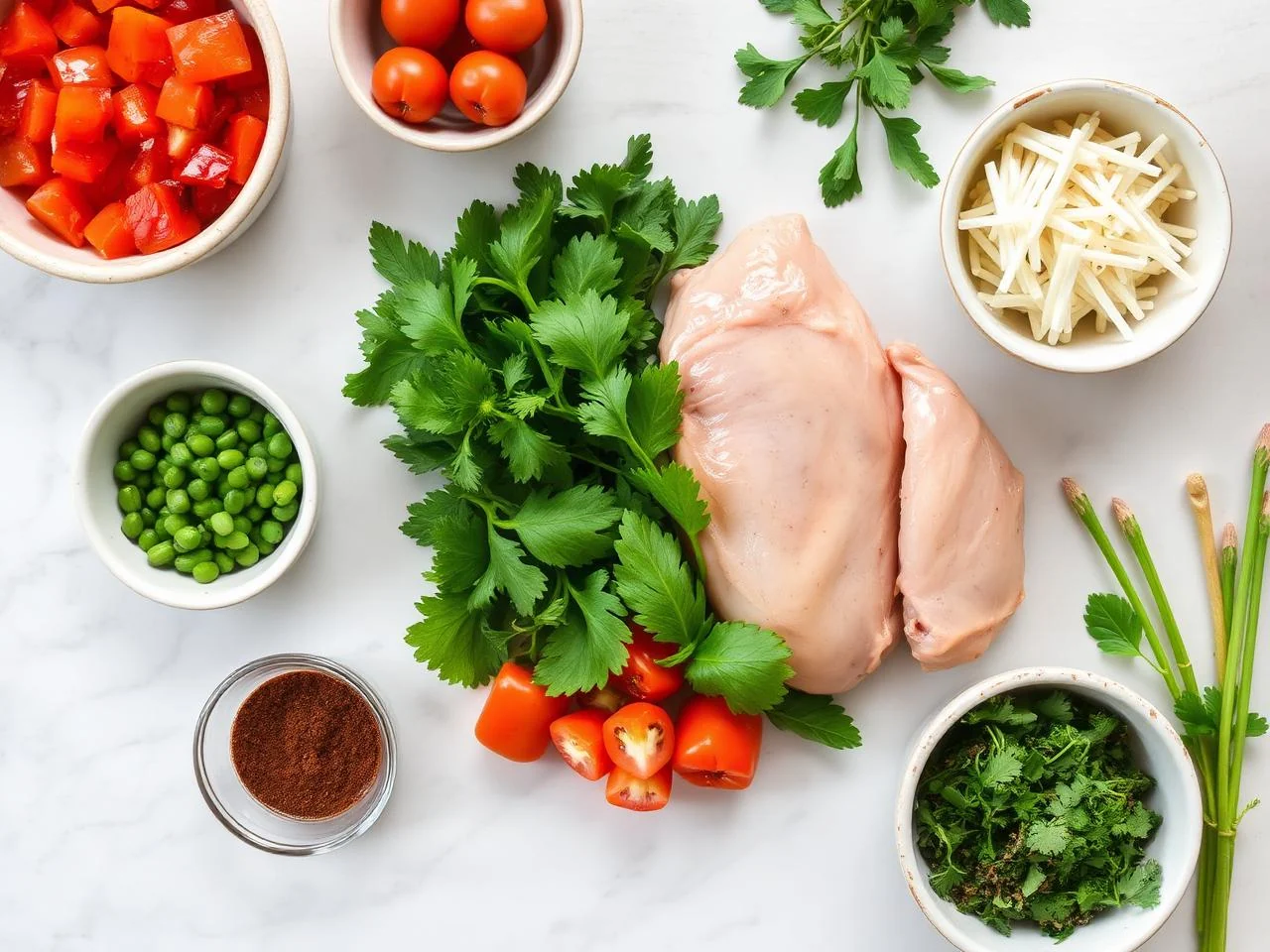Ingredients for Mediterranean Chicken