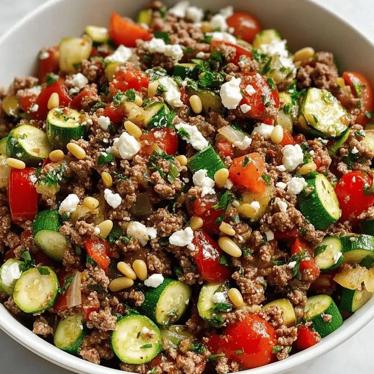 Mediterranean Ground Beef Stir