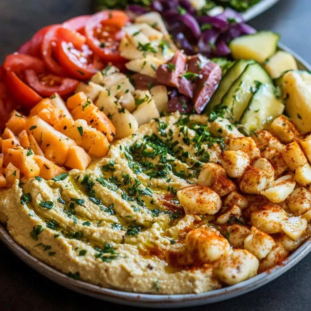 Mediterranean Hummus Platter