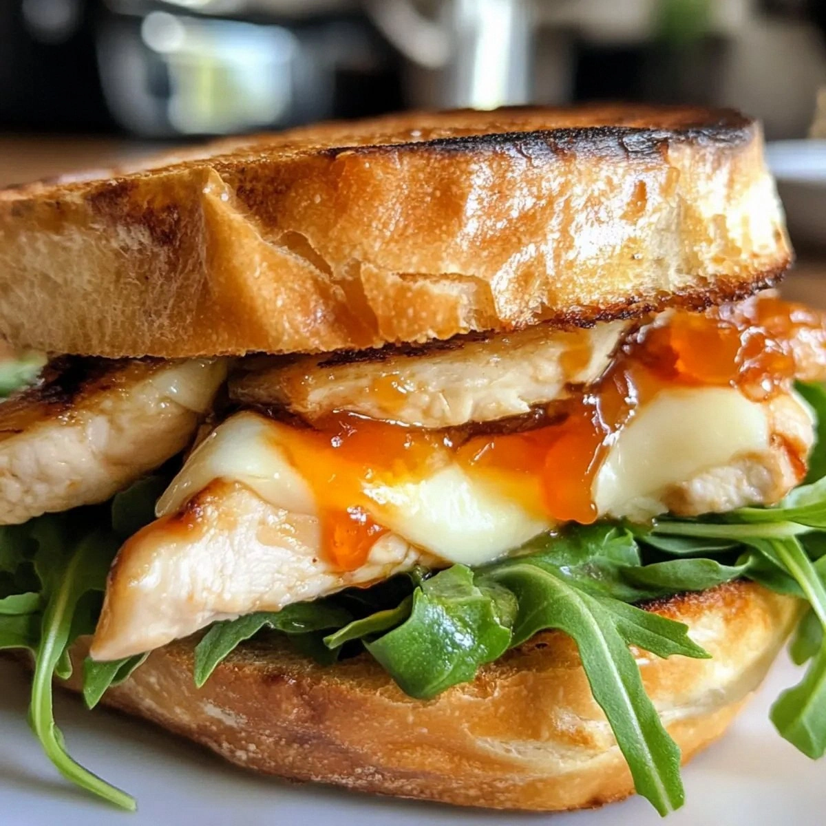 Melt-In-Your-Mouth Apricot Brie Chicken Sandwiches