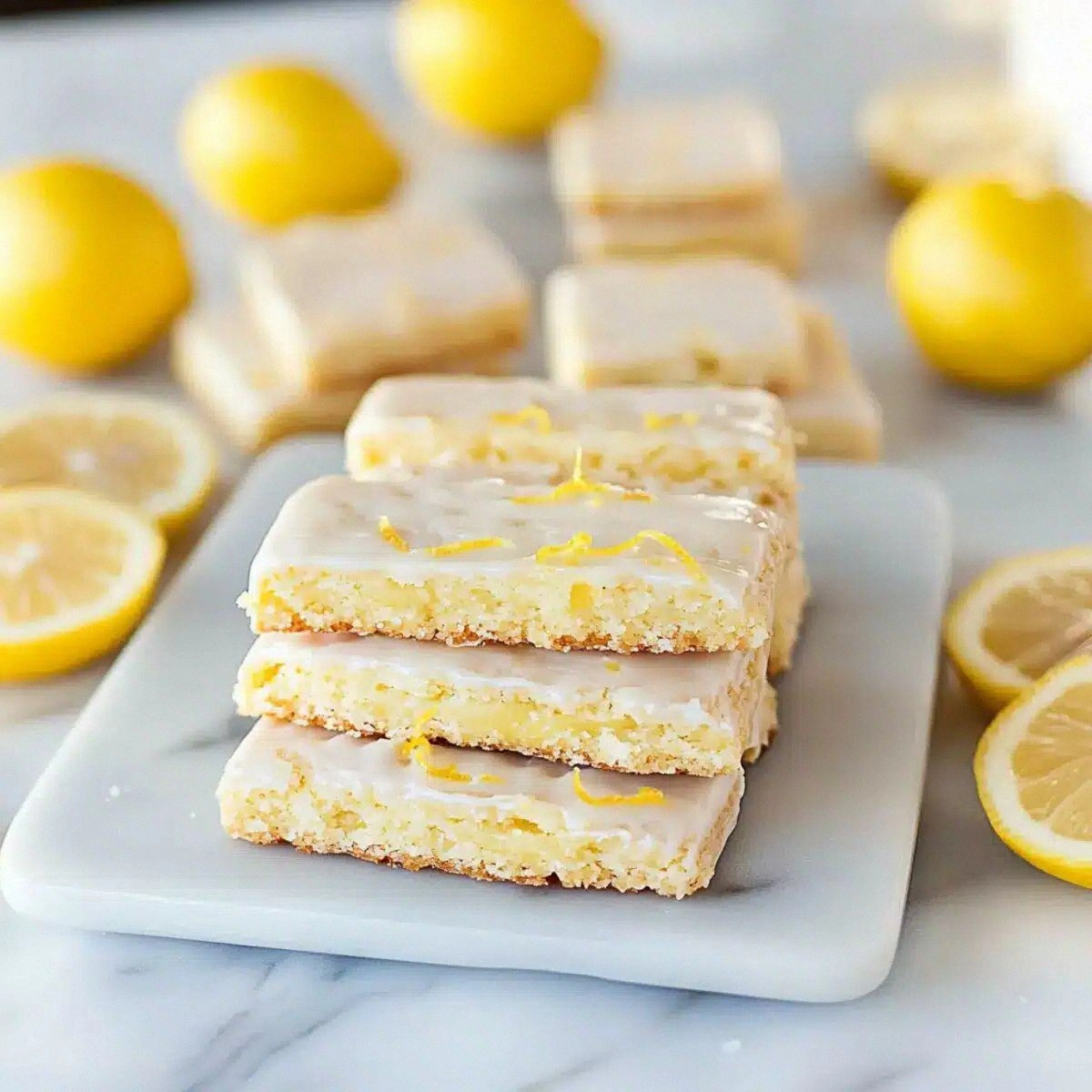 Melt-in-Your-Mouth English Lemon Shortbread Strips