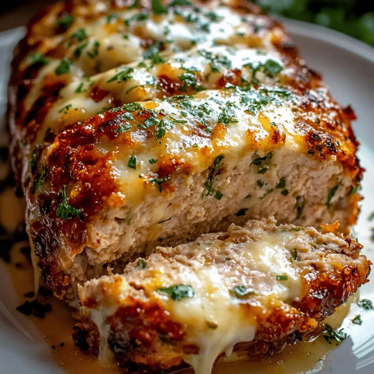 Melt-in-Your-Mouth Garlic Parmesan Chicken Meatloaf Bliss
