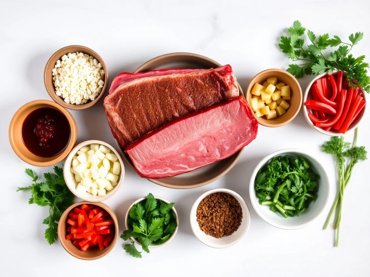 Ingredients for Memphis Dry Rubbed Pork Ribs