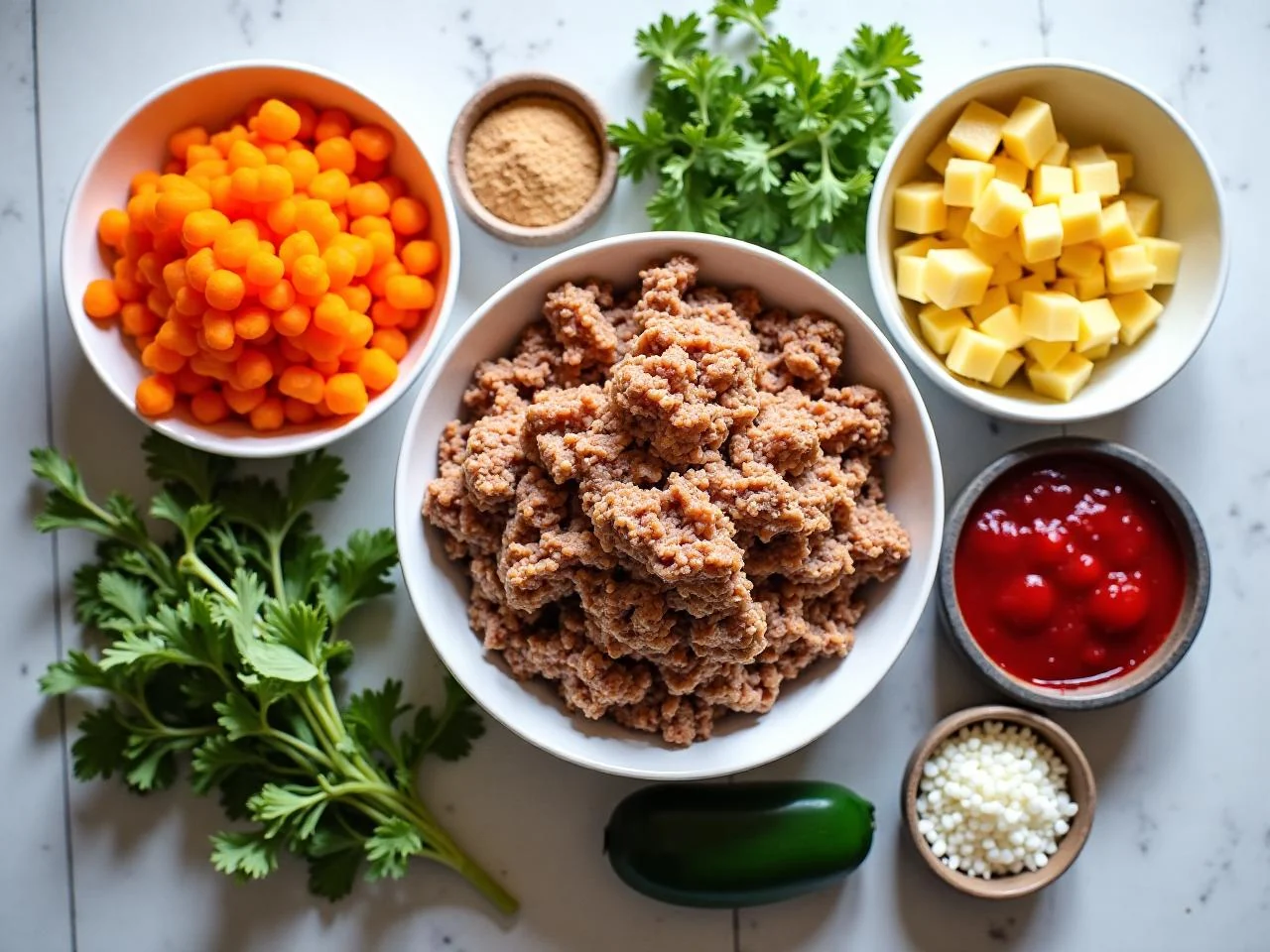 Ingredients for Memphis Style Pulled Pork