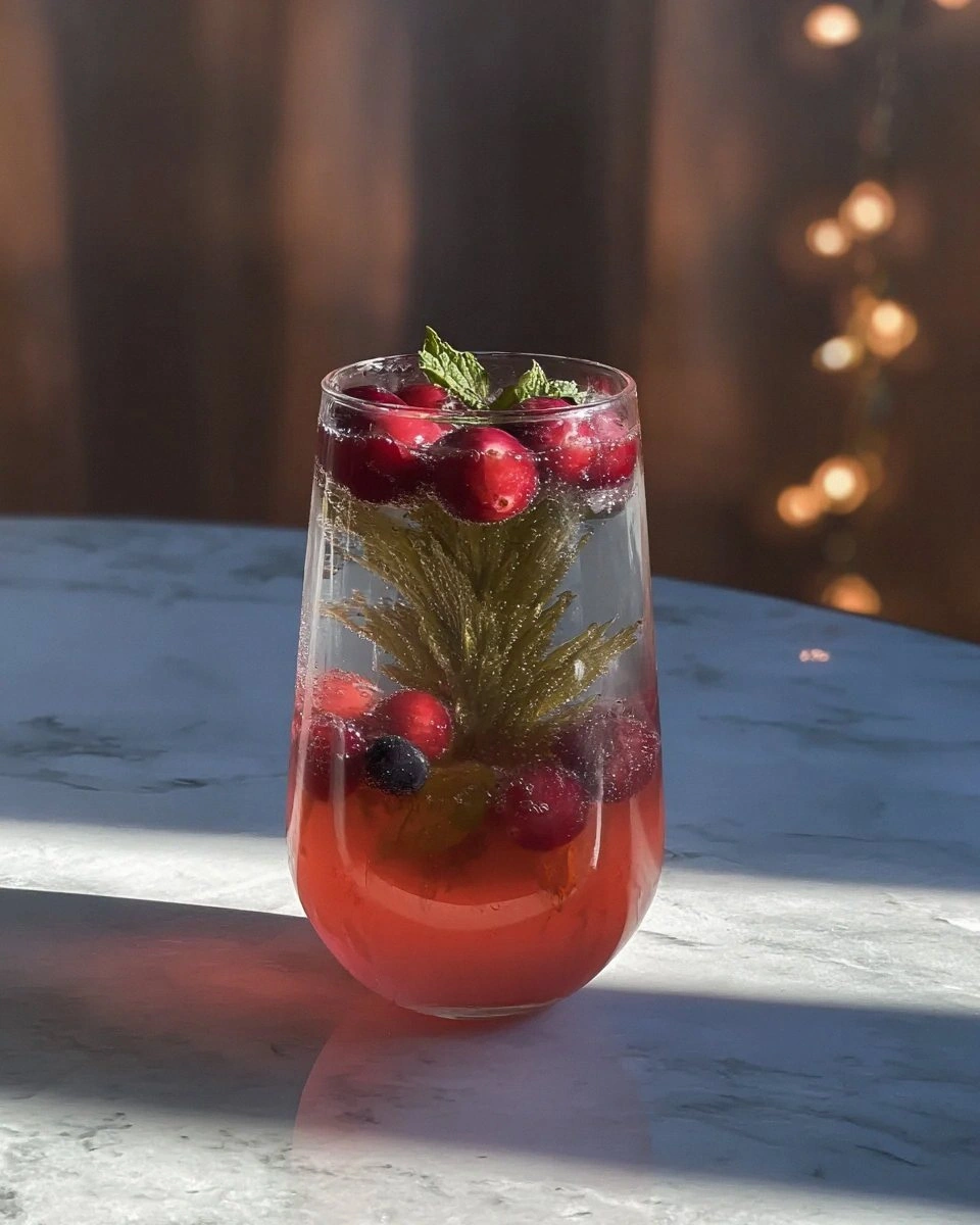 Merry Mint Berry Mocktail