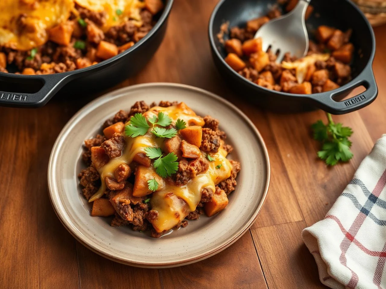 Mexican Beef And Potato Casserole