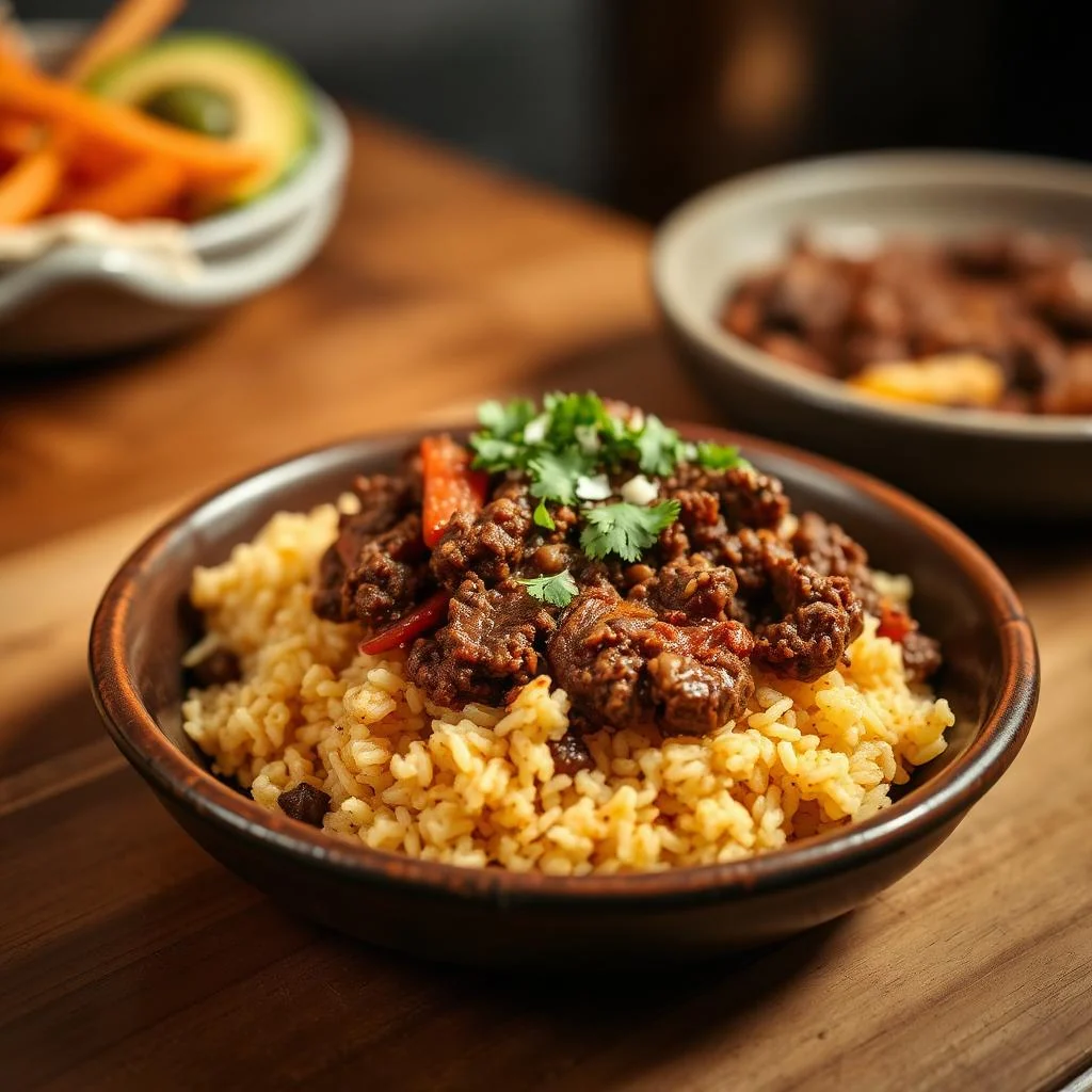 Mexican Beef And Rice Bowl