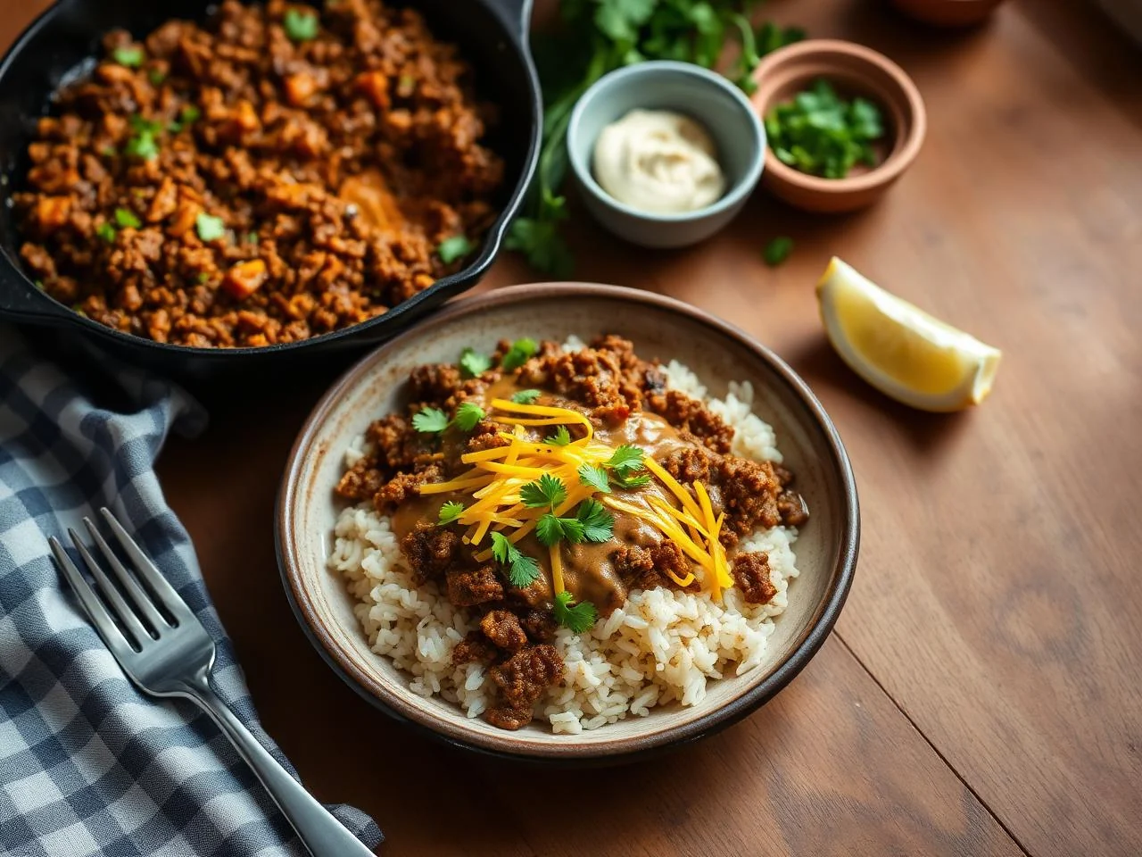 Mexican Beef And Rice Bowl