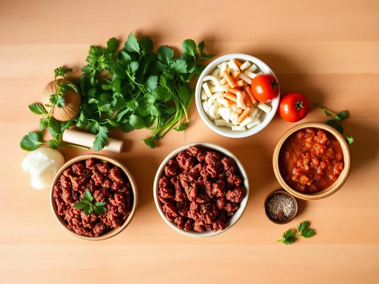 Ingredients for Mexican Chili