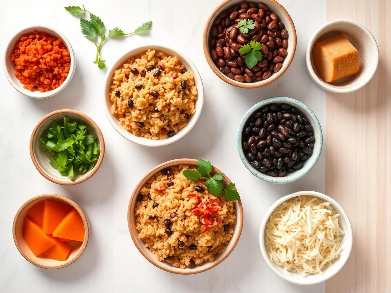Ingredients for Mexican Fried Rice