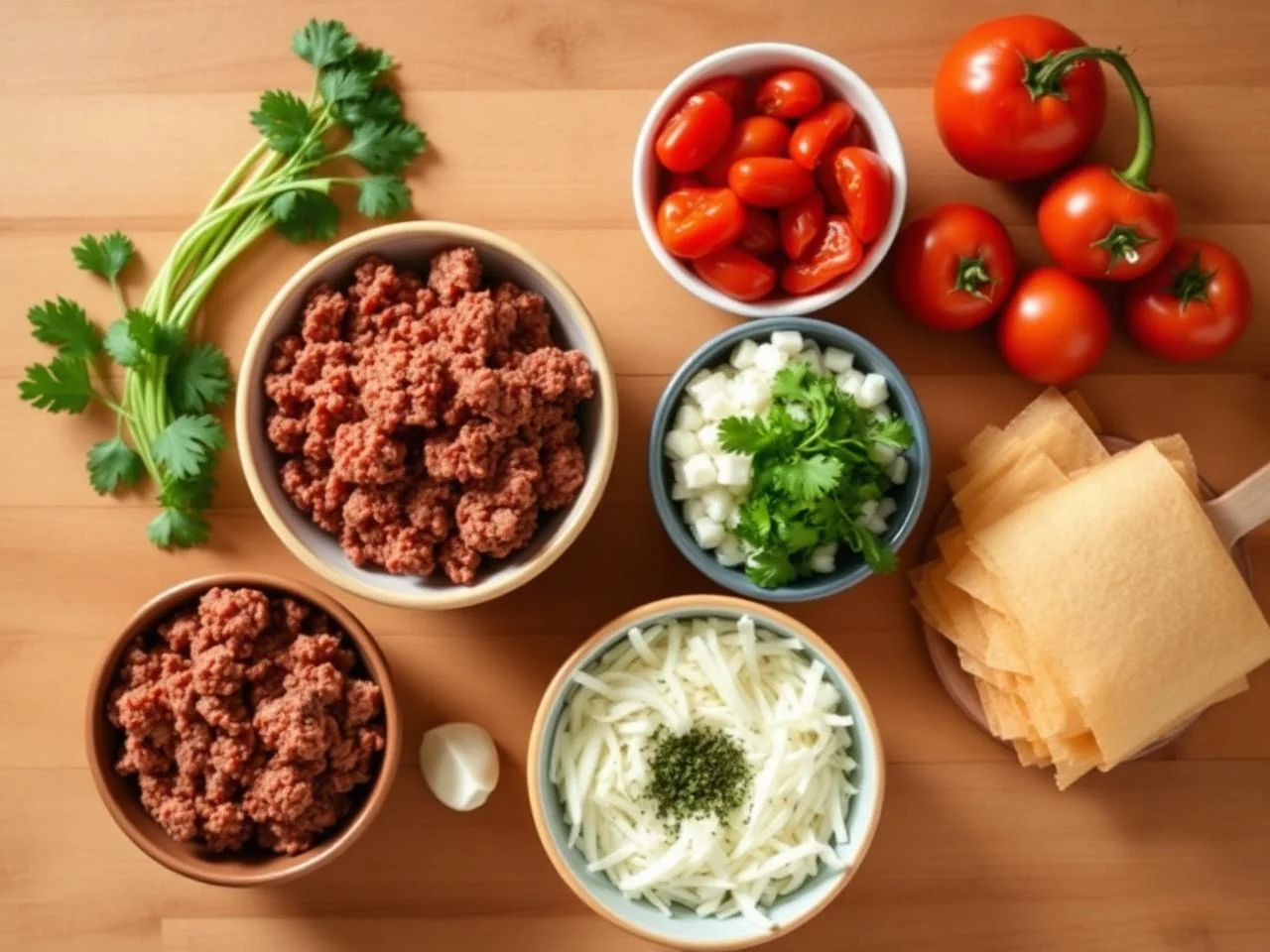 Ingredients for Mexican Lasagna