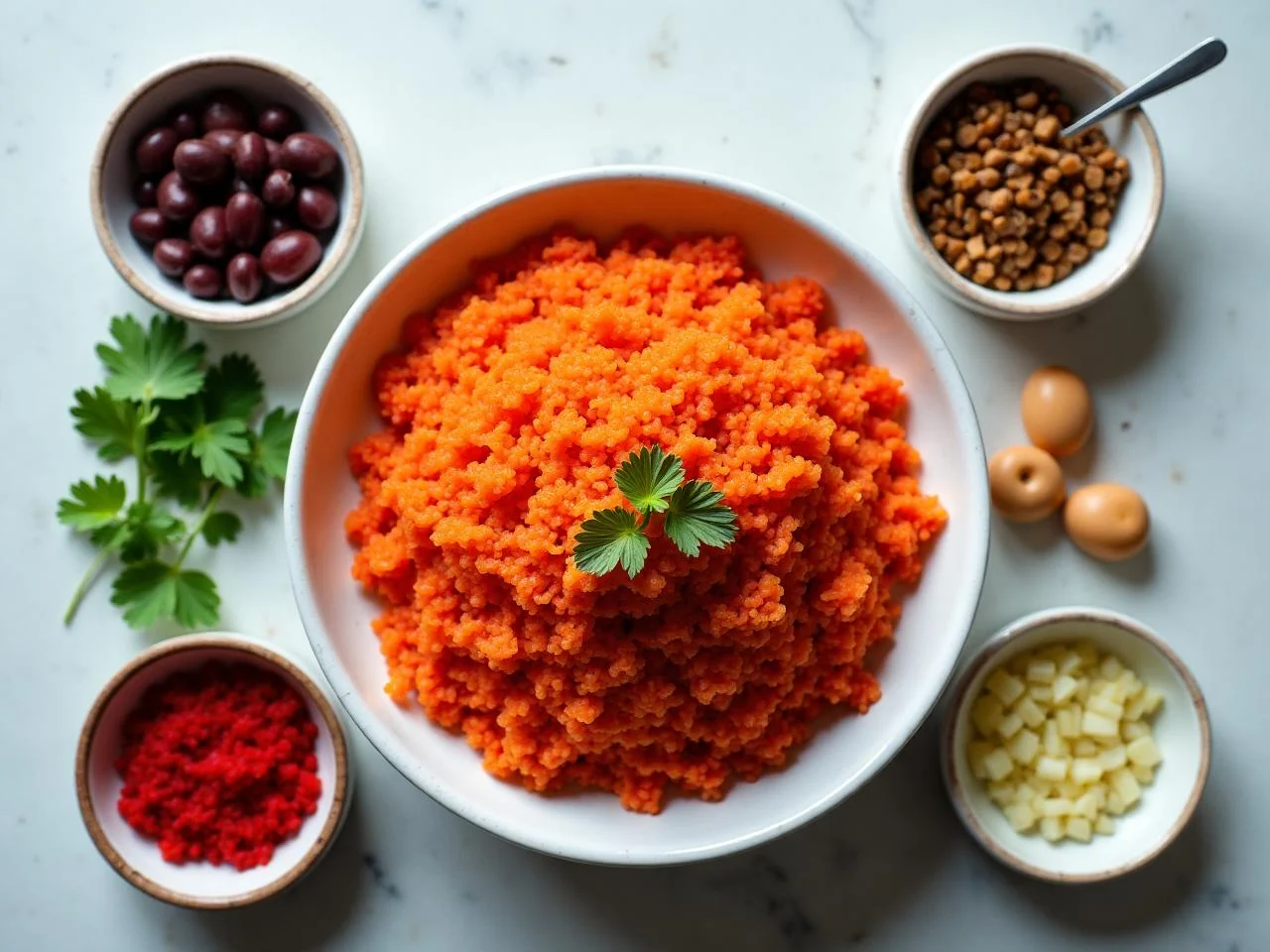 Ingredients for Mexican Red Rice (Arroz Rojo)