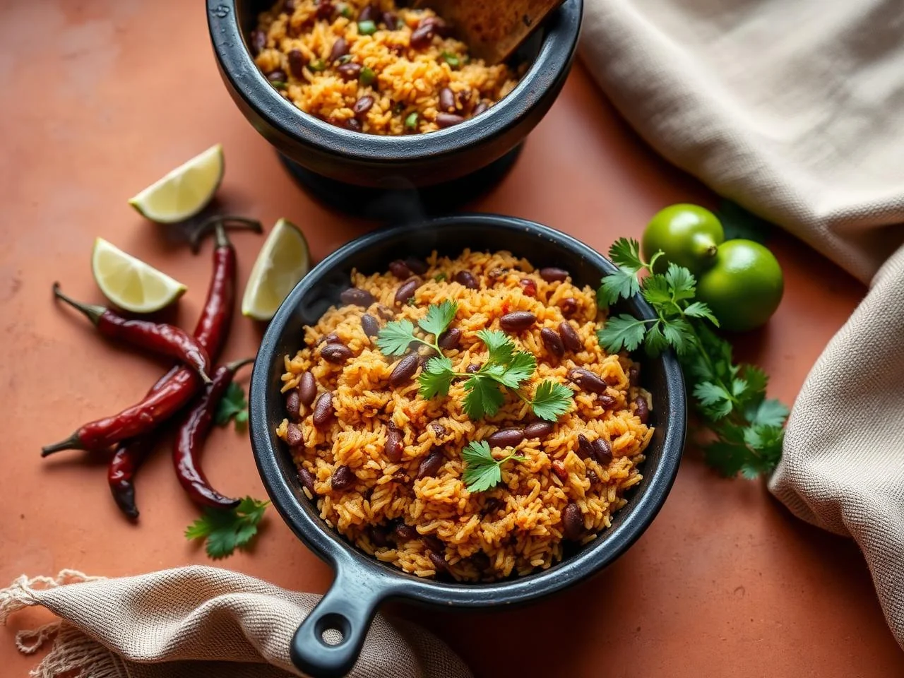 Mexican Rice And Bean Casserole