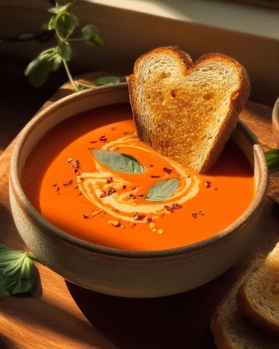 Middle-of-Winter Creamy Tomato Soup (Canned Tomatoes)