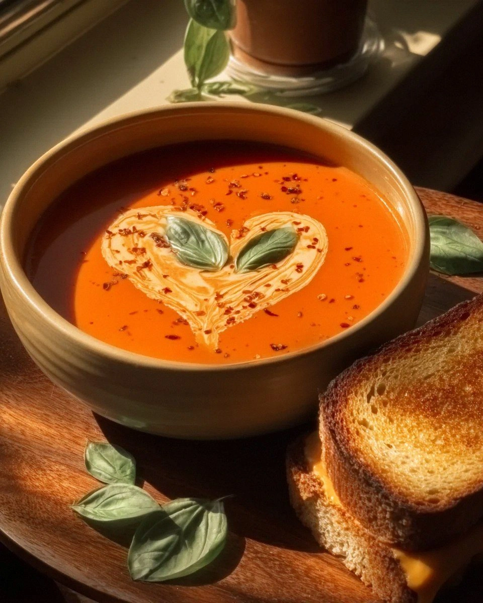 Middle-of-Winter Creamy Tomato Soup (Canned Tomatoes)