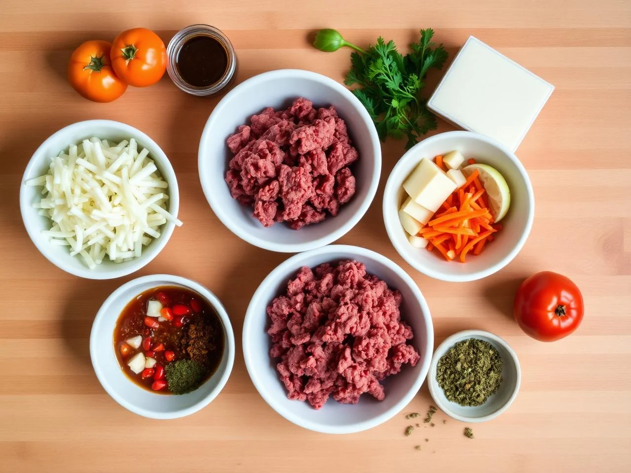 Ingredients for Midwestern Beef Stew