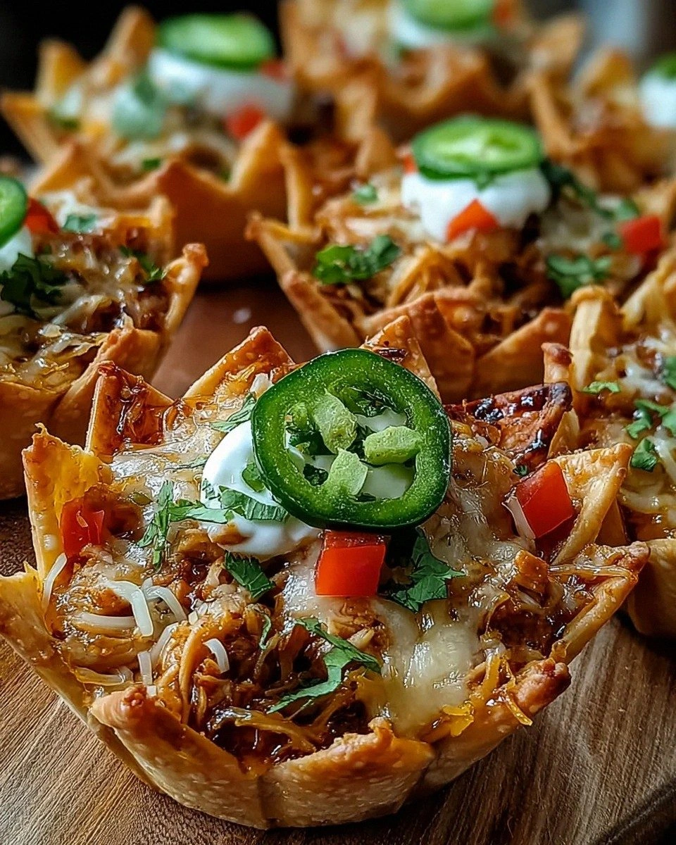 Mini Chicken Fajita Wonton Cups: A Flavorful Treat!