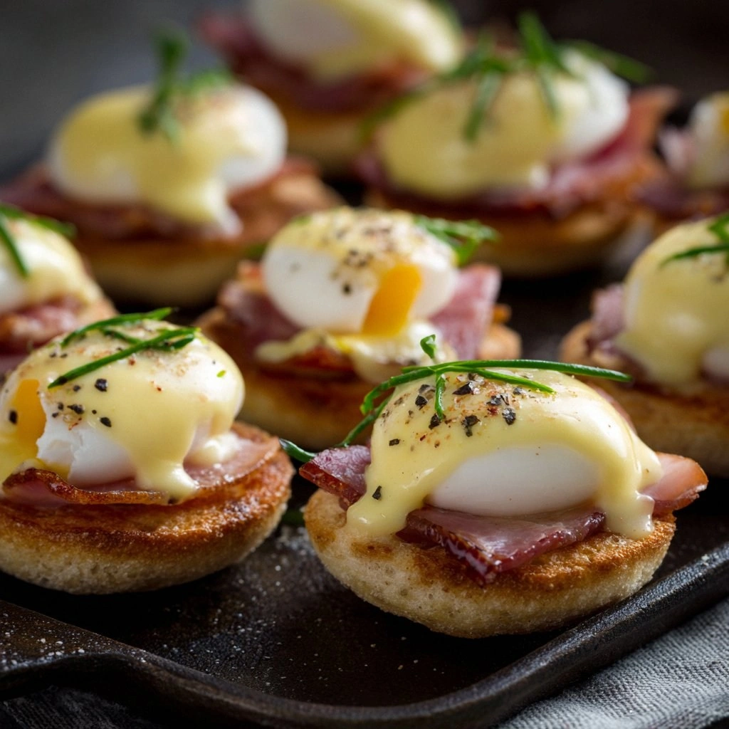Mini Eggs Benedict Cups : Eleg
