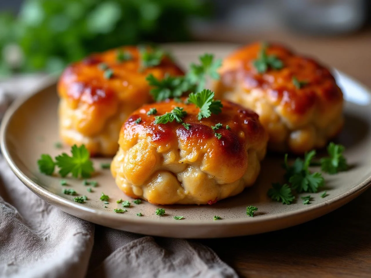 Mini Glazed Chicken Meatloaves