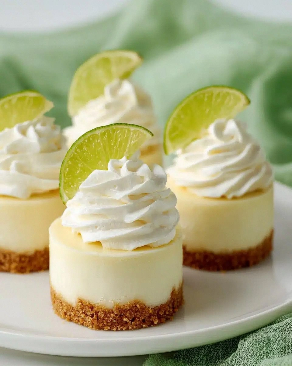 Mini Key Lime Pie Cheesecakes 