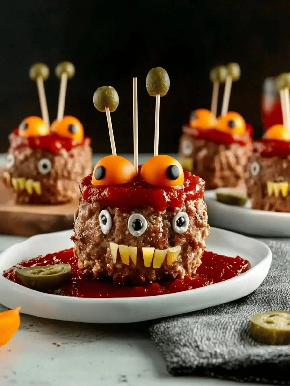 Mini Monster Meatloaf Hallowee
