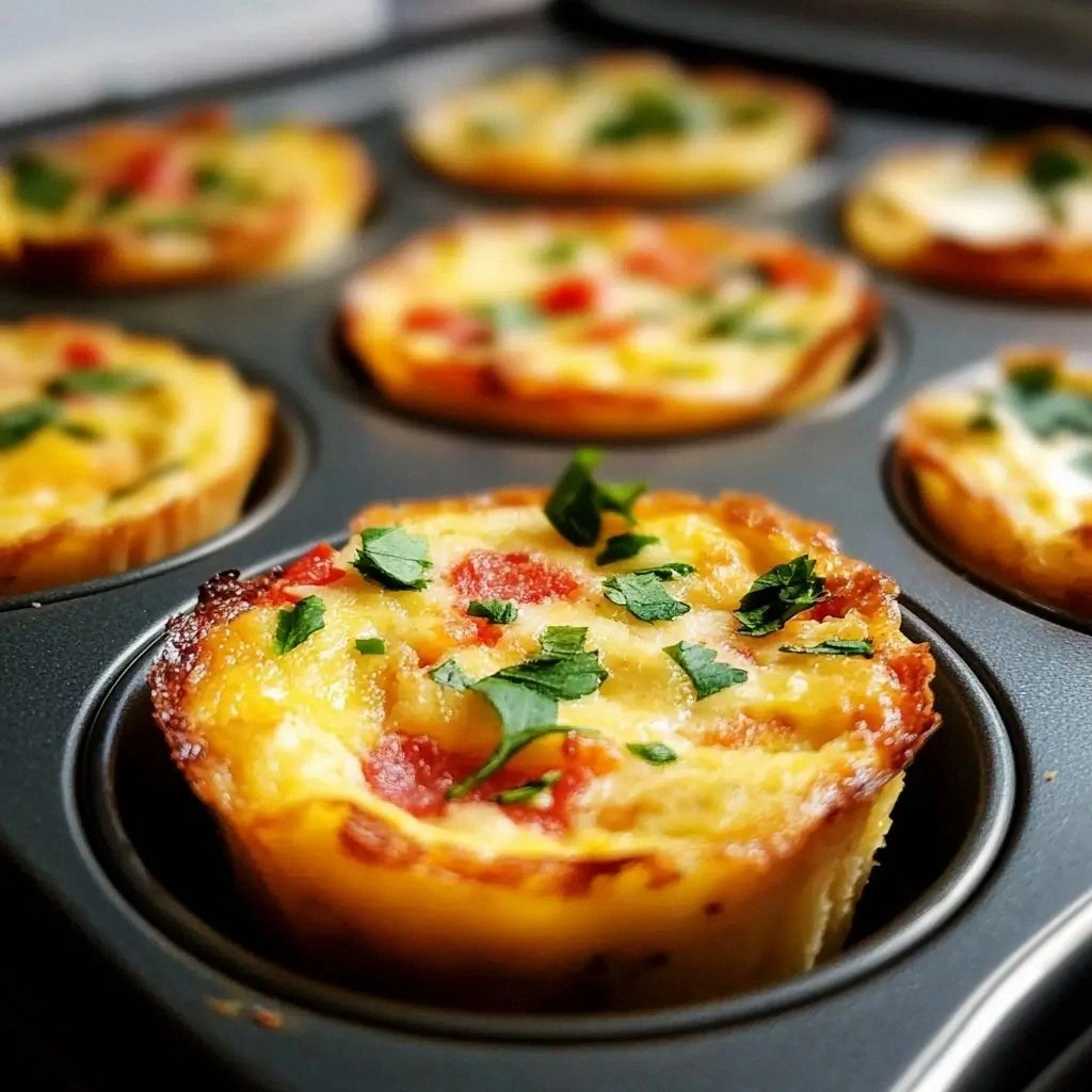 Mini Quiches in Muffin Tins Re