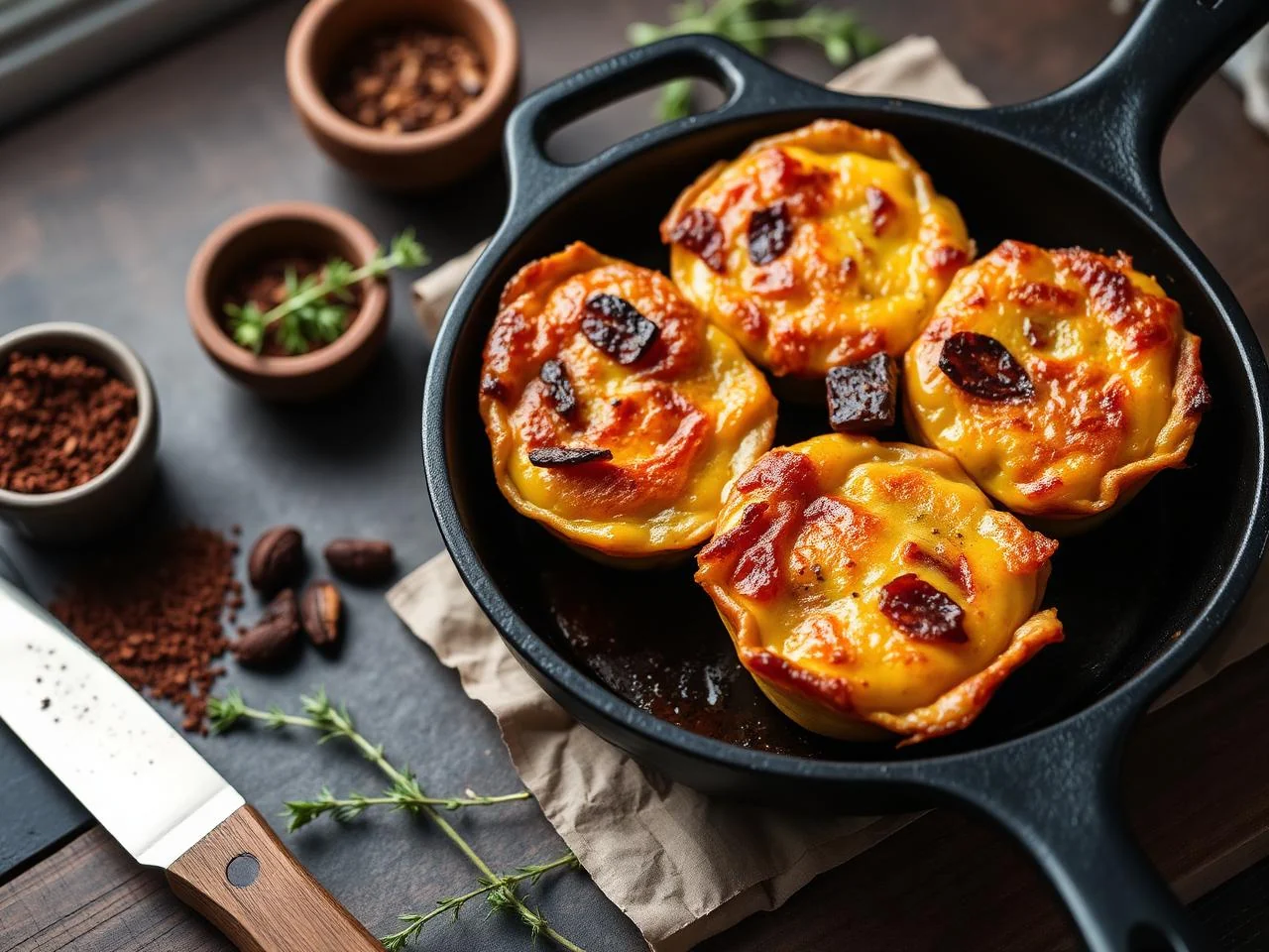 Mini Sausage Quiches