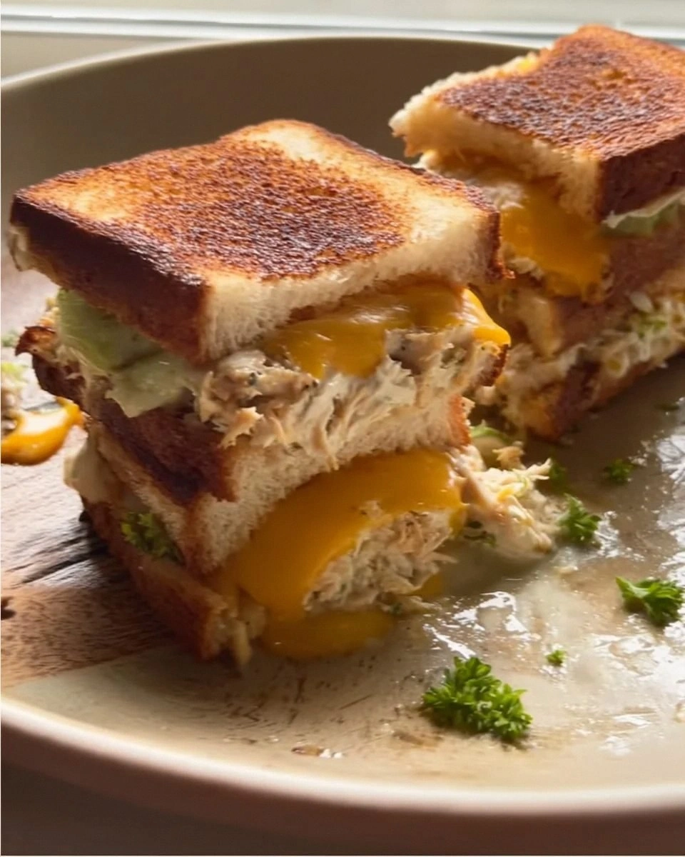 Mini Triple-Decker Tuna Melts