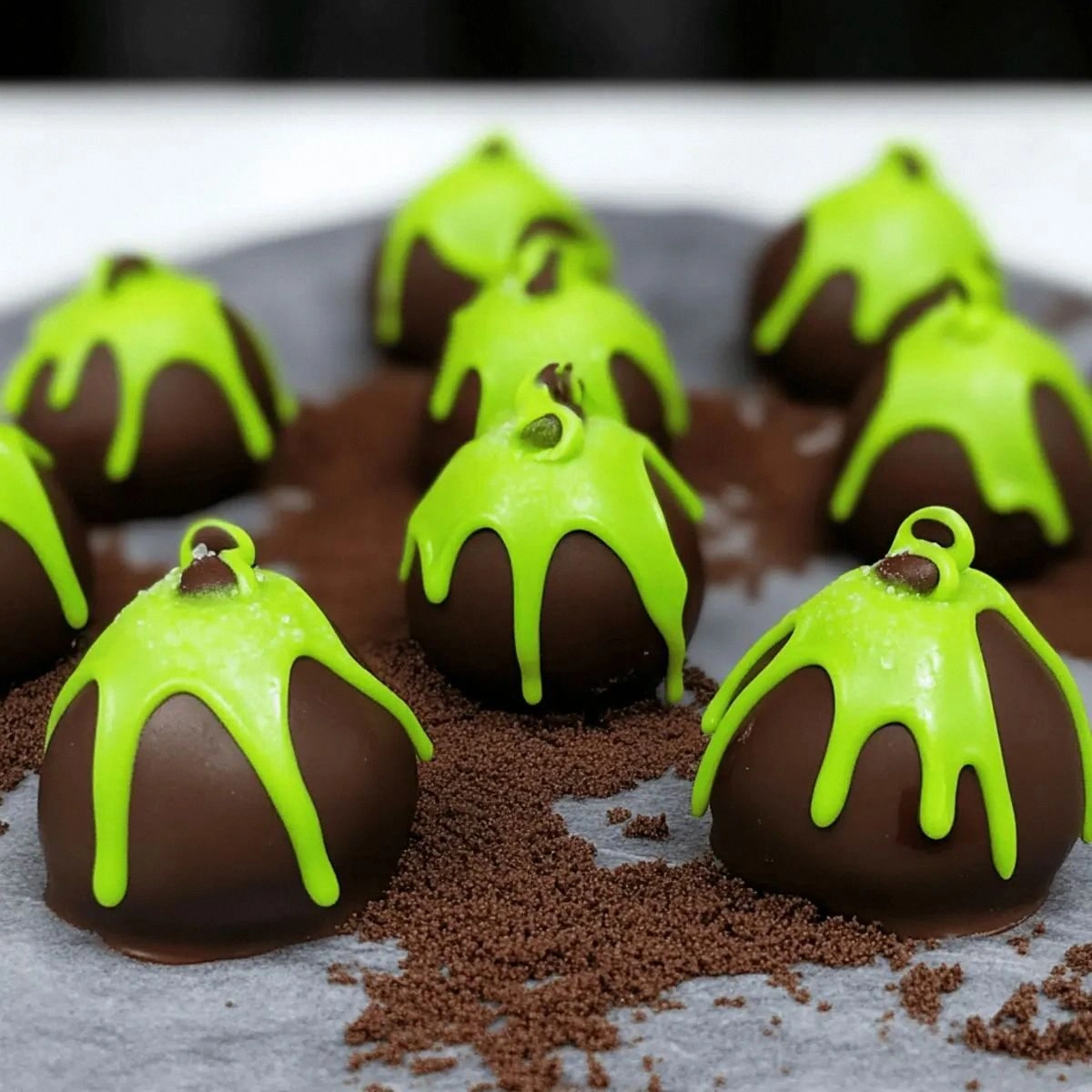 Minty Alien Egg Cake Balls for a Fun Dessert Adventure