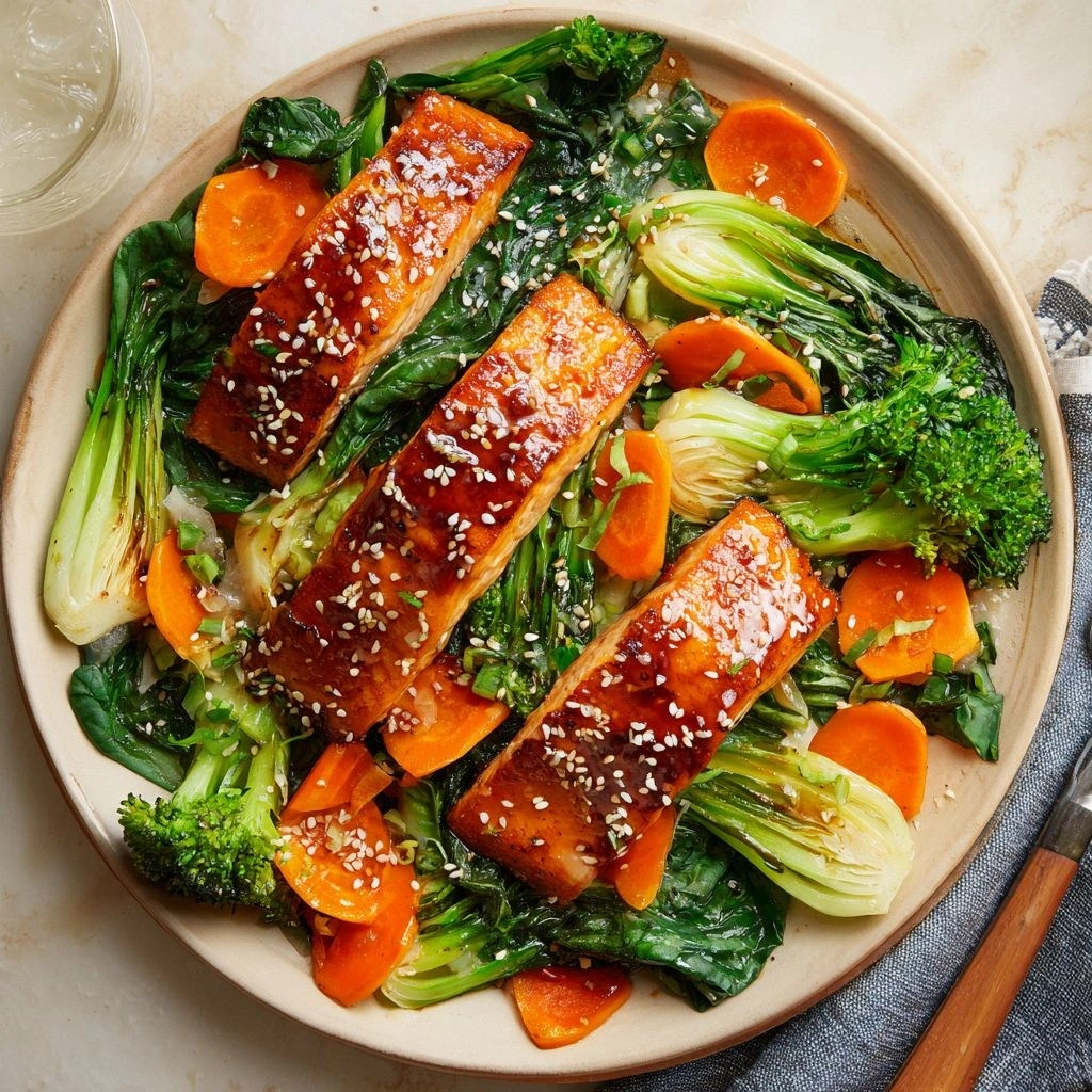 Miso-Glazed Salmon with Sesame