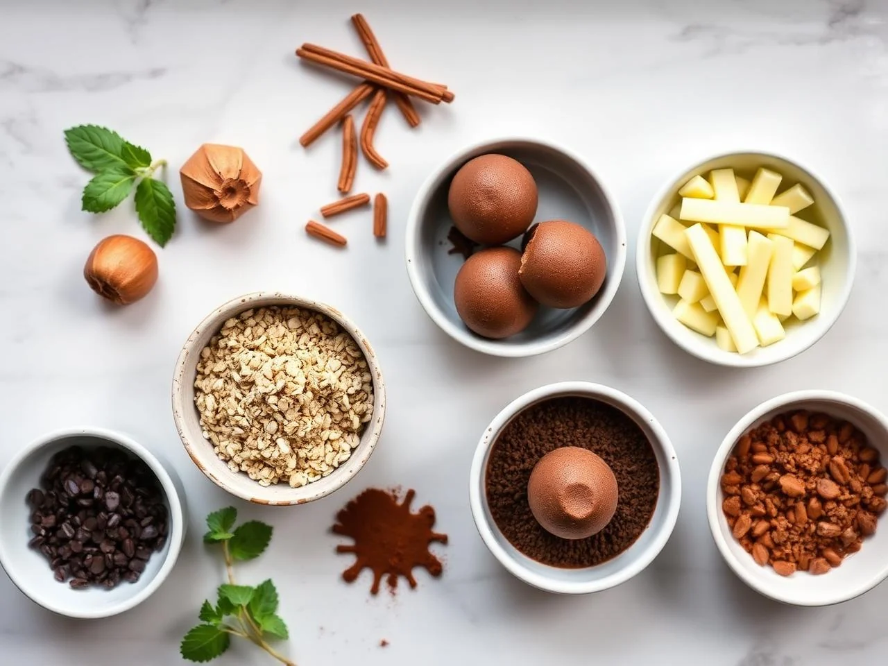 Ingredients for Mocha Fat Bombs