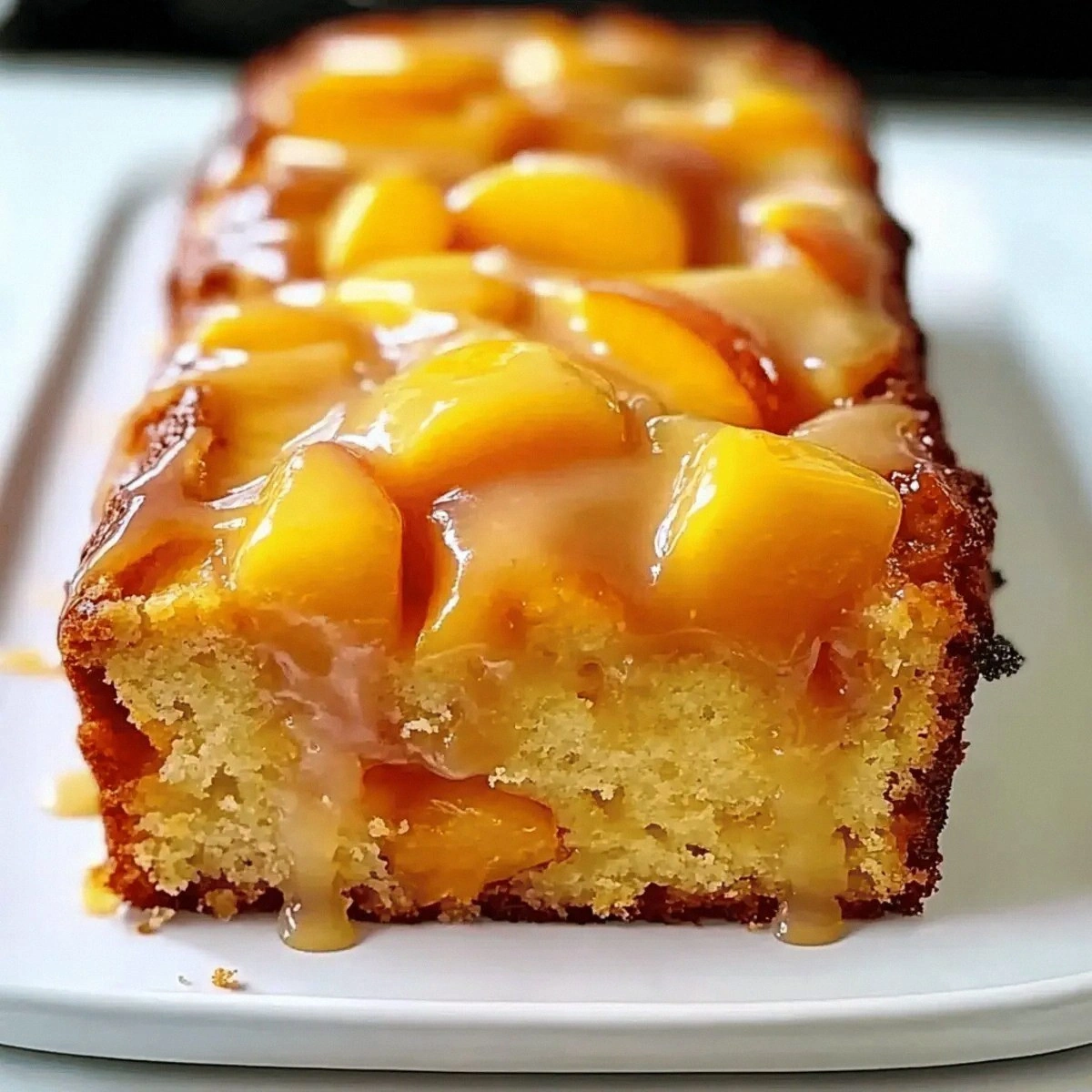 Moist Peach Cake Bursting with Summer Flavor
