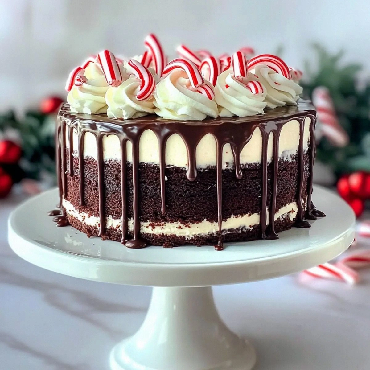 Moist Peppermint Fudge Cake fo