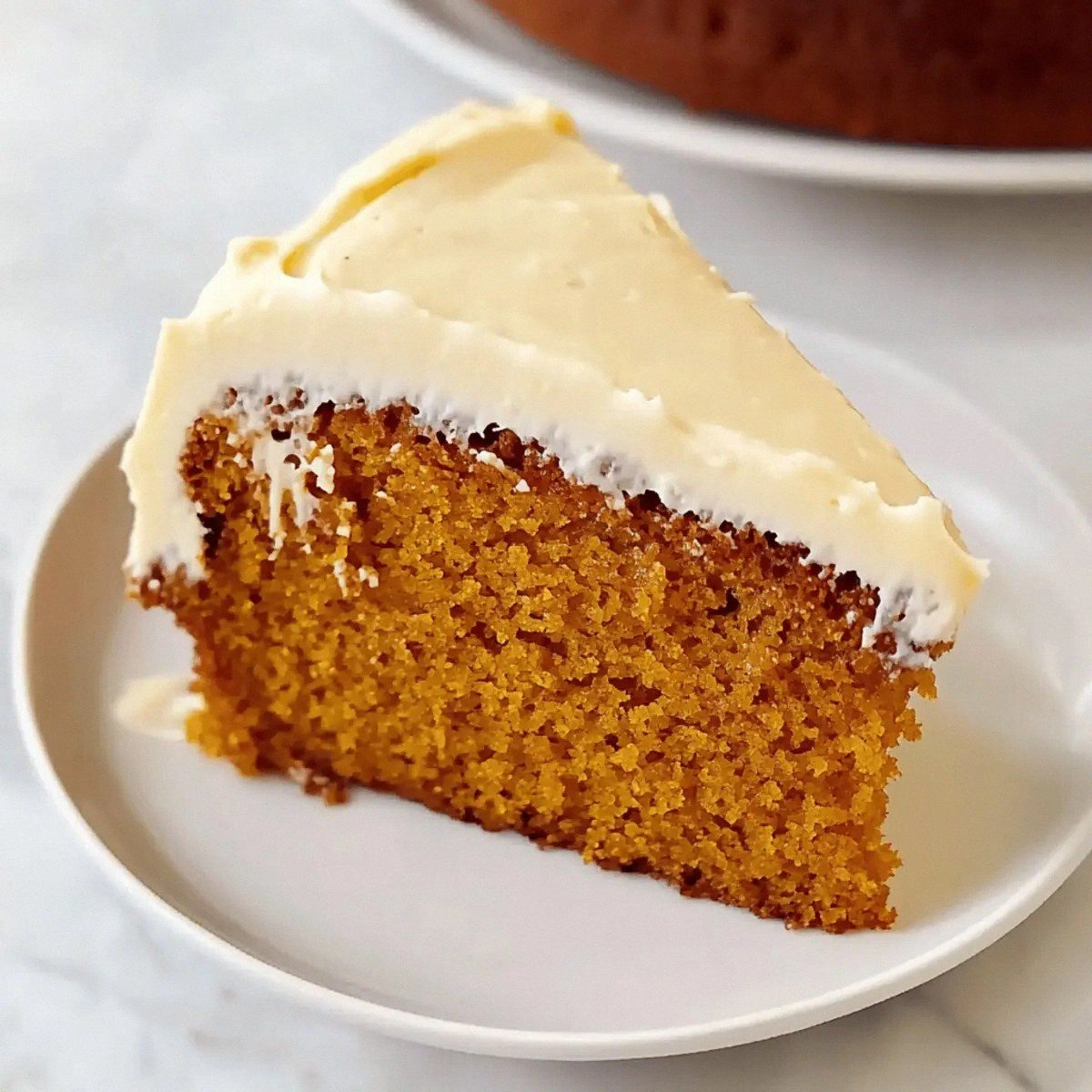 Moist Pumpkin Cake with Honey Frosting for Fall Bliss