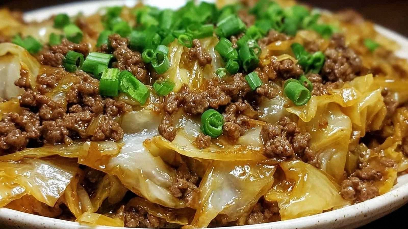 Mongolian Beef with Cabbage