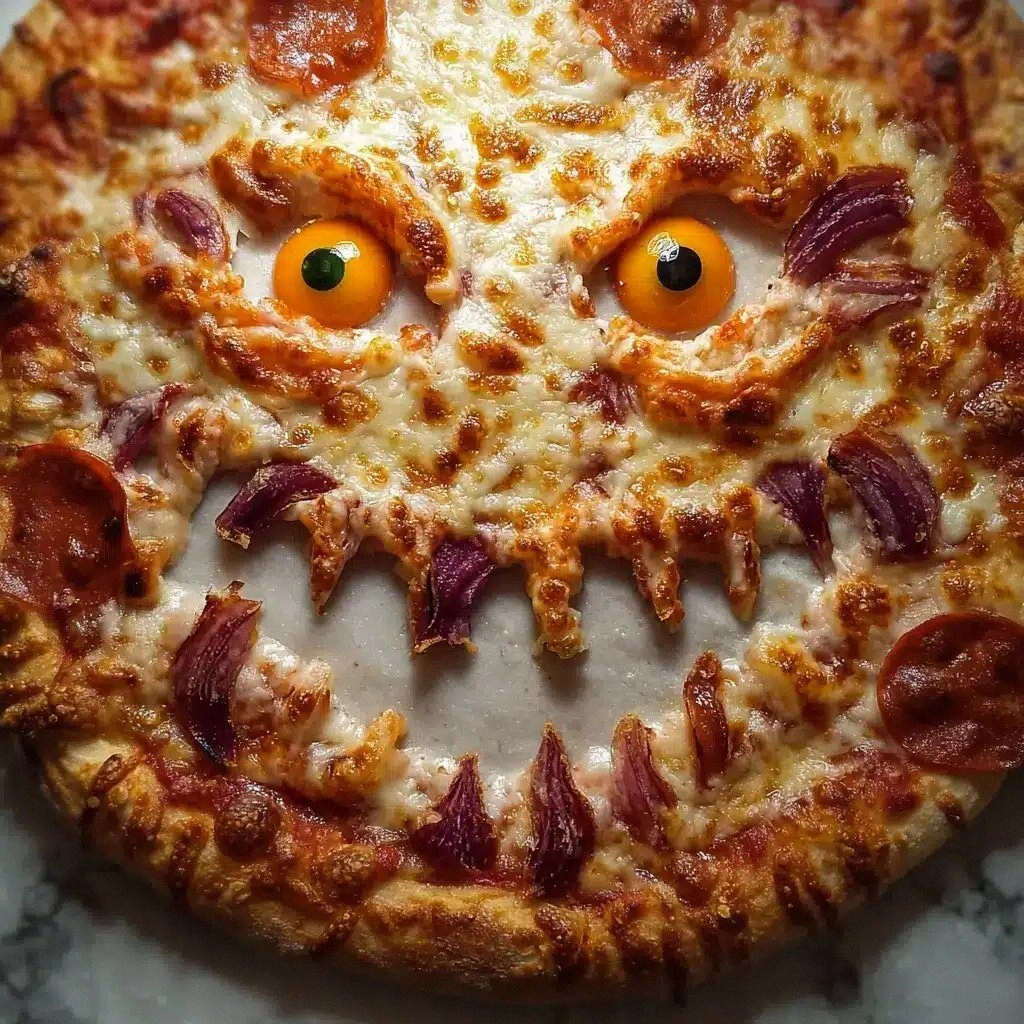 Monster Face Pizza Recipe