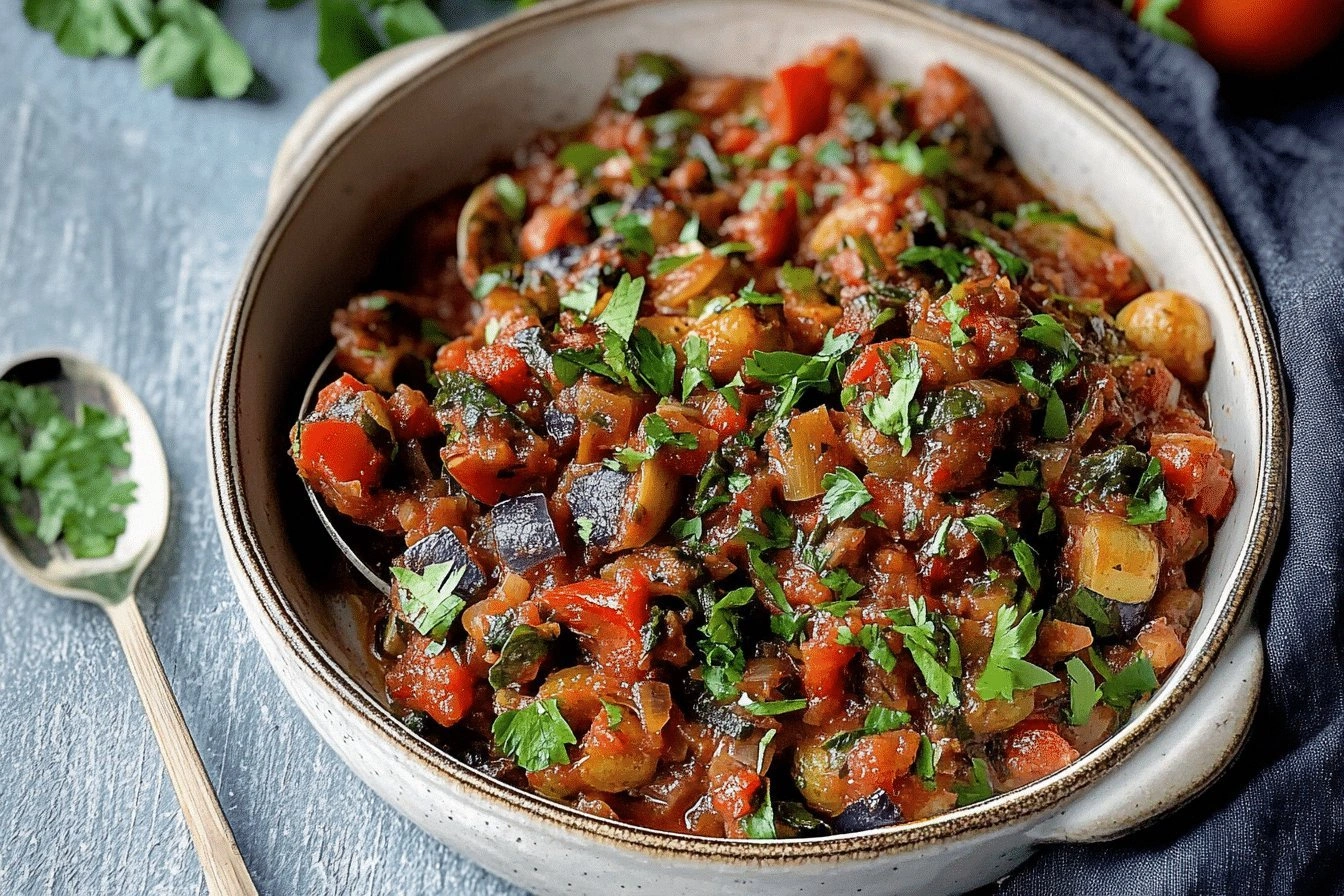 Moroccan-Spiced Caponata Burst
