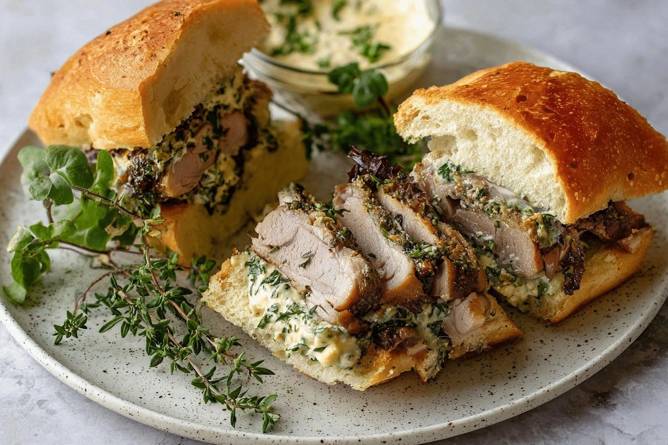 Mouthwatering Porchetta Sandwi