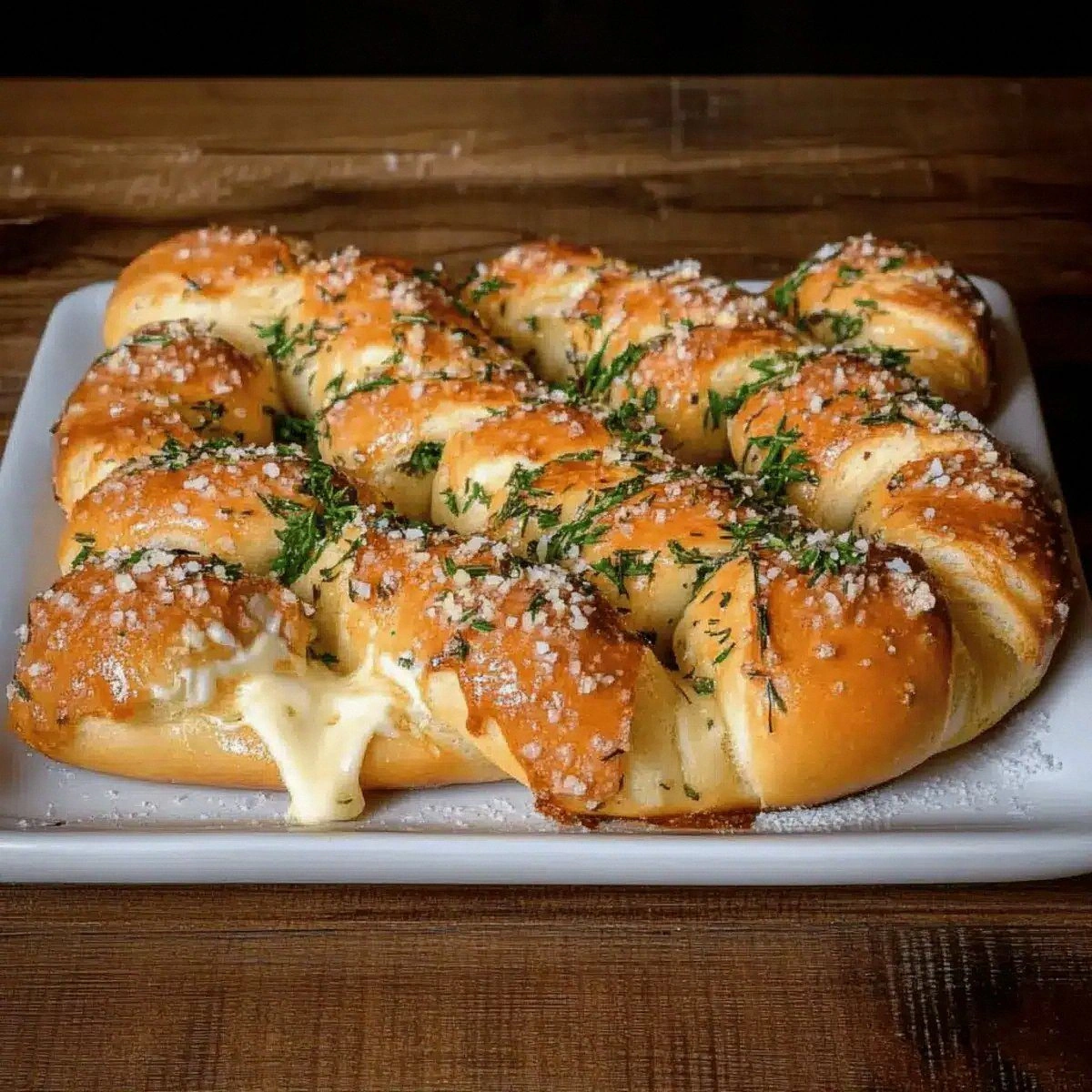 Mozzarella Stuffed Rosemary Parmesan Soft Pretzels You’ll Love