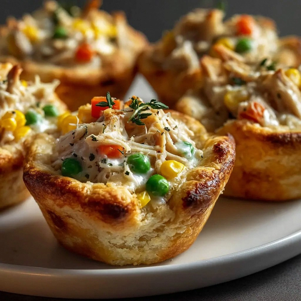 Muffin Tin Chicken Pot Pie: Ea