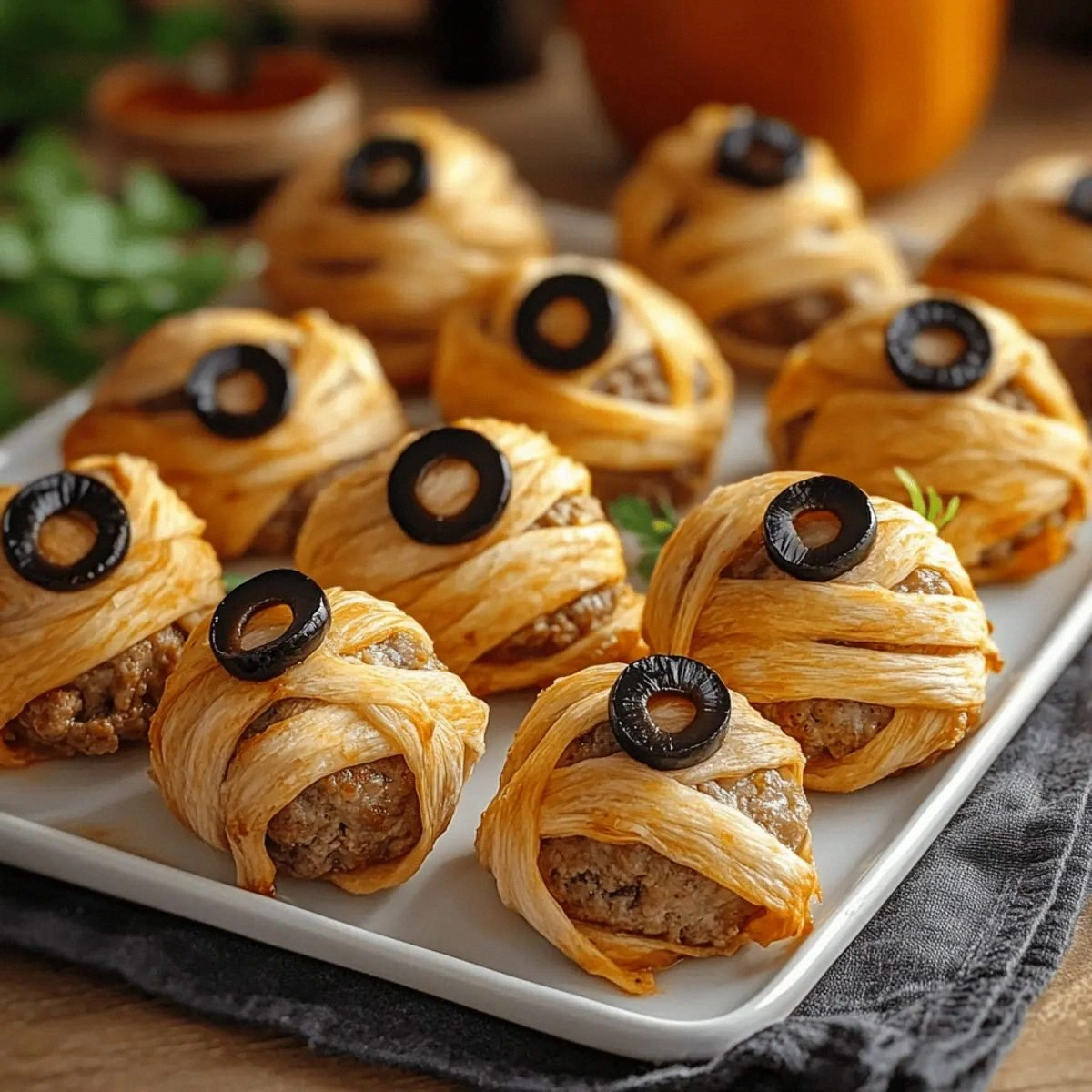 Mummy Meatballs: Fun and Easy Halloween Finger Food