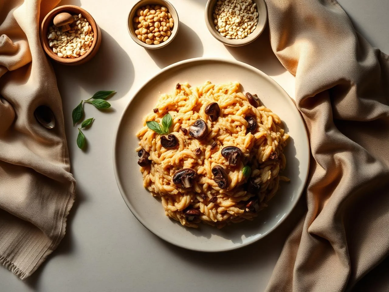 Mushroom And Barley Risotto