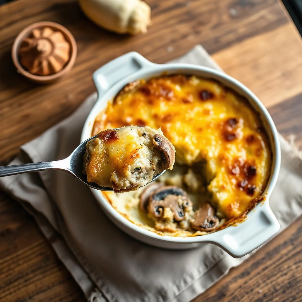 Mushroom And Leek Gratin